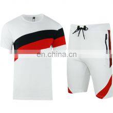 2021 Crop Top Shirt and Short Whit Pocket Set Custom Logo Jogging Women Summer Shorts thumbnail-2