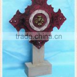 wholesale decorative shabby chic wood crucifix for home&garden decor. HW15A00356