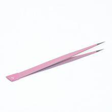 Pink Nail Enhancement Multifunctional Dual-purpose Tweezers Sticker Alloy Drill Special Pointed Double Ended Tweezers With Silicone Press Tool thumbnail-3