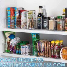 Hot Selling Transparent Plastic Pet Kitchen Stackable Storage Box Bins Container Set Refrigerator Drawer Fridge Organizer thumbnail-2