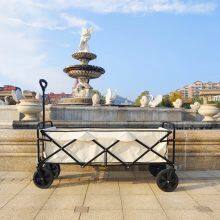 Utility Garden Wheel Barrow Heavy Duty Folding Wagon Extended Outdoor Camping Cart thumbnail-4