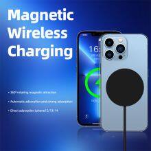 Factory Custom Transparent Charger Pad for Iphone 14 13 Magnet Charging Built in 1.5M Cable Fast Magnetic Wireless Chargers thumbnail-6