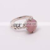 ROSE QUARTZ,925 Sterling Silver Jewelry Wholesale,WHOLESALE SILVER JEWELRY,SILVER EXPORTER,SILVER JEWELRY FROM INDIA thumbnail-2