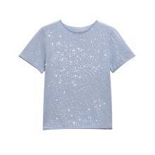 Spring New Style Knitted Sweater in European Style, Round Neck, Pure Color, Loose Fit, Long-sleeved, Women's Style Short-sleeved Shirt thumbnail-2