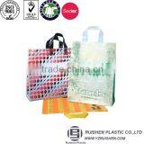 Printed Loop Handle Bag, Square Bottom Shopping Bag For Sale, Promotion Stand Shopping Bag