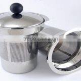 YangJiang Factory Fland Unique pp Handle Stainless Steel Mesh Tea Infuser