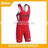 Sublimation Cheap Custom Wrestling Singlets for Sale thumbnail-1