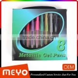 Promotional assorted colors glitter ink tattoo gel pen