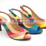 New Arrival Thin High Heel Rainbown Women Sandals thumbnail-2