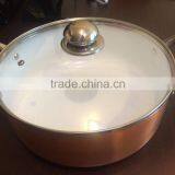 Copper Aluminum Non Stick Ceramic Coating Casserole Saucepot Used in Kitchen thumbnail-1