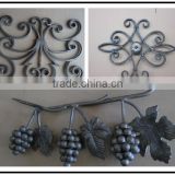 Forged/Cast Hand Forged Wrought Iron Floral Panels, Wrought Iron Metal Ornaments For Gates/Fences/Stairs/Railings Art.5138-5151