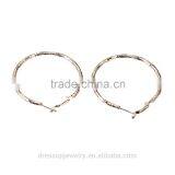 Fashion & Cheap Jewelry South Africa style gold plating Tortoise lines twinkling large rope hoop earrings