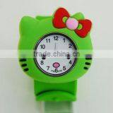 China Wholesales High Quality Environmental Silicone Adjustable Watch Cartoon Children Watch thumbnail-5