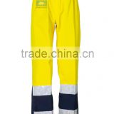 Gore-tex waterproof and breathable fluo trousers with EN343 EN20471