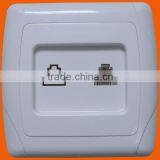 European Style Flush Mounting Telephone Socket RJ11 (F3007)