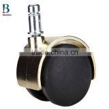 2016 China Hot-sale 2 Inch Golden Electroplated Adjustable Furniture Caster Wheels thumbnail-4