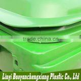 New Polyethylene HDPE Green China Outdoor 1100l Garbage Bin Factory Sell With Wheels and Covers thumbnail-2
