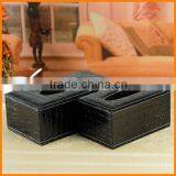 Continental Black Leather Tissue Box Tissue Pumping Creative Paper Tray Pumping Pumping Cassette Household Shipping Wholesale pr thumbnail-4