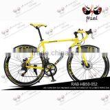 SHINY YELLOW Sheep Horn 2014 Hot Product! 700C Road Racing Aluminum Alloy Frame Bicycle thumbnail-1