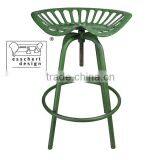 Esschert Design Tractor Seat Adjustable Vintage Metal Counter Stool thumbnail-3