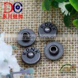 Antique Silver Alloy Custom Metal Jeans Rivet Leather Jean Metal Button thumbnail-5