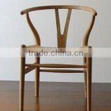 Antique Y-Shape Restaurant Furniture Solid Wood Arm Chair thumbnail-1