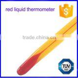 0-100C White Back Round Glass Alcohol Red Liquid Thermometer thumbnail-3