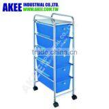 5-tier Plastic Storage Cart Storage Drawers Home Office Storage thumbnail-1