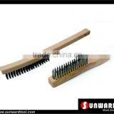 Beech Wooden Handle Wire Brush 3X19Row, 4X16Row thumbnail-1