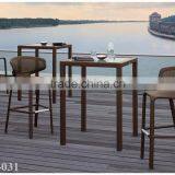2015 New Design Wicker Rattan Bar Stool - Wicker Rattan Bar Set Outdoor Furniture thumbnail-1