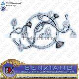 Forged Iron Rosette Wrought Iron Components Cast Steel Flower Panels