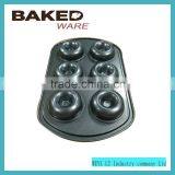 Online Shopping Round Shape 100% Food Grade 6 Cavity Donut Pan thumbnail-2