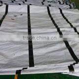 Waterproof and Reinforced HDPE Tarpaulin Cover With Black Reinforced Bands thumbnail-1