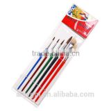 6pcs Wooden Handle Horsehair+bristle Hair Artist Brush/professional artists painting brushes