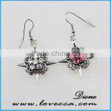 Cheapest Bulk Order Fashion Women Silver Button Earring Wholesale thumbnail-6