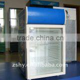 Mini Drink Fridge With Lamp Showing