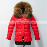 2015 wholesale fox fur winter down jacket for women