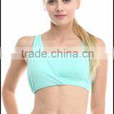 Kiteng Comfortable Yoga Sports Bra With Crisscross Stapes on the Back Wicking Fabric and Padding Office In United States thumbnail-6