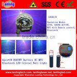 6pcs*1W RGBYWV Battery RC MP3 Bluetooth LED Crystal Ball Light