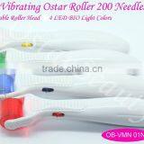CE 93/42 Proof LED Vibrating Titanium Derma Roller Price Lowest OB-VMN 01N thumbnail-2