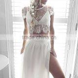 Bonvatt Short Sleeve High Neckline Latest Lace Dresses Fashion Dresses thumbnail-1