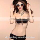 Sexy Woman Push Up Self-Adhesive Silicone Bust Front Closure Strapless Invisible Bra Wholesale thumbnail-1