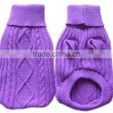 Unique Fashion Dog Sweaters,cable Knit Turtle Neck Sweaters(14ST002)