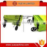 Green Shopping Cart Compact Tote Grocery Bag 2 Wheels Trolley For Storage thumbnail-4