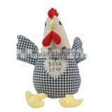 Store More Cute Animal Cotton Cock Door Stop With Bow-Tie thumbnail-4