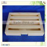 Simple Elegant Large Cuboid Plate Lid Plain Pine Wooden Box thumbnail-1