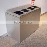 Arlau Outdoor Galvanized Steel Receptacle Bin thumbnail-3