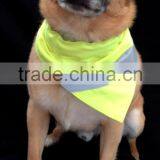 Yellow MEDIUM Reflective Fluorescent Dog Bandana Slip Onto Collar thumbnail-2