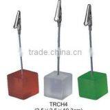 Table Place Cube Wire Card Picture Memo Photo Clip Holders thumbnail-1
