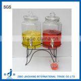 Double Glass Kilner Jar Waterlight Beverage Dispenser Jar With Faucet Stand thumbnail-1